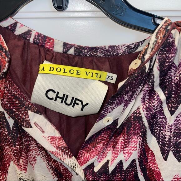 Chufy Pia Blouson Sleeve Minidress Calvi Pink XS - Picture 9 of 14